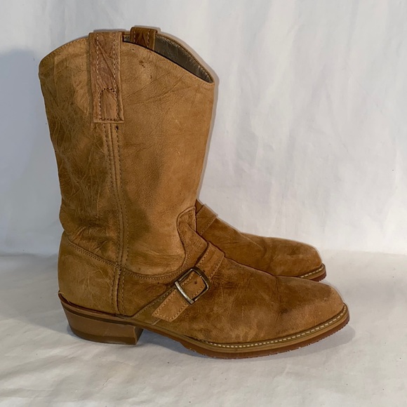 dingo Shoes Vintage Dingo Mens Tan Leather Short Weather Cowboy